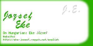 jozsef eke business card
